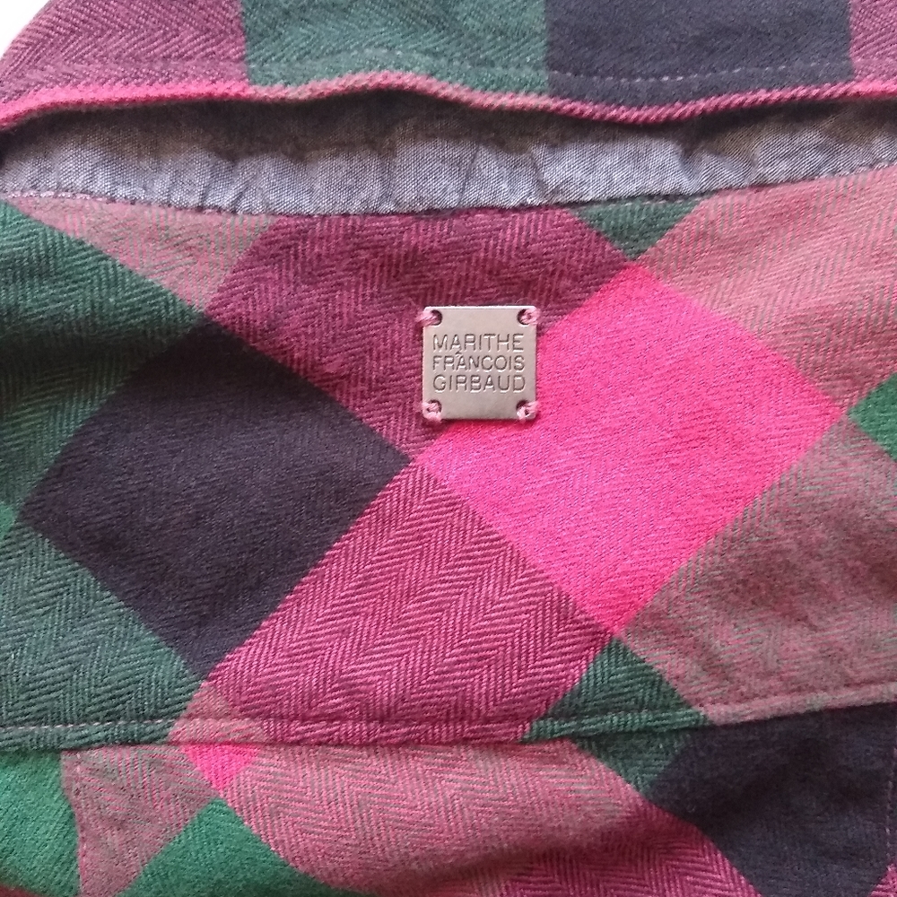 Marithe Girbaud Francois NWT Buffalo Check Flannel - Picture 4 of 13